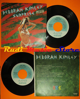 LP 45 7'' DEBORAH KINLEY Surprise Very well 1984 italy MATCH MUSIC cd mc dvd