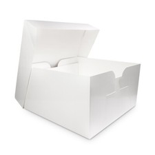 White Cake Boxes, Wedding Cake box Birthday All Sizes 8 to 18 Inch Easy Assemble