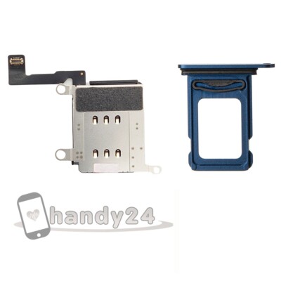 iPhone 12 Pro Max Dual Sim Card Reader Kartenleser Slot Sim Tray Schacht   Blau