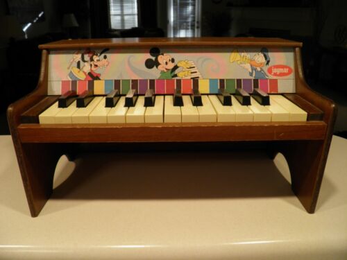 Piano enfant Jaymar 25 touches vintage Disney loufoque Mickey Donald HTF TRÈS BON ÉTAT - Photo 1 sur 12