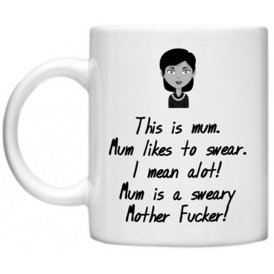 Mama ist eine schwörende Mutter F*cker schwört unhöfliche Mütter Mutter Neuheit Tasse Geschenk 