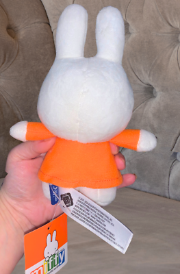 Dick Bruna Miffy Rabbit Orange Dress Plush Standing Long Sleeve