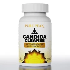 Pure Peak Candida Cleanse - Gut & Colon Support 60 Capsules - for Men & Women...