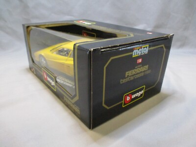 Miniature Burago 1/18 – Ferrari Testarossa 1984 – Jaune – Réf 3004 – Occasion