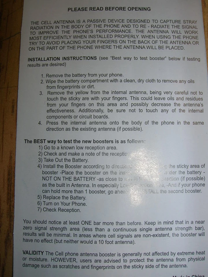 5X Cell antenna Booster generation X plus REVISED GOLD edit Xplus phone mobile   - Image 3 of 4