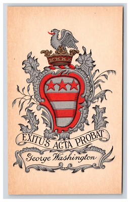 Postcard: People: Exitus Acta Probat, George Washington's Family - Unposted