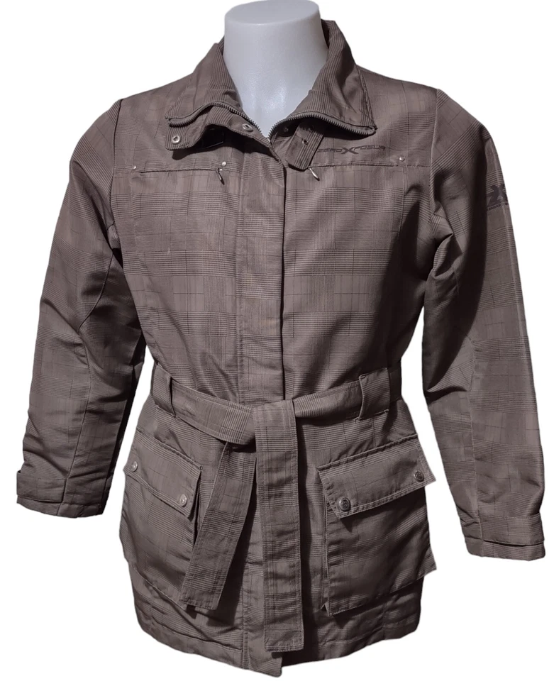 ZeroXposur Jacket Womens Size S Water Wind Resistant Full Zip Snap Pockets Belt - Image 4 of 4
