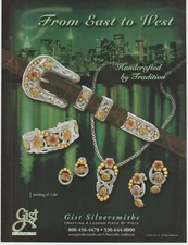 Gist Silversmiths Placerville CA Print Ad Size 8"x11" Sterling & 14kt