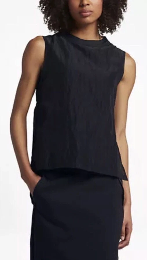 NIKE WOMEN'S SPORTSWEAR TECH HYPERMESH TANK 846447-010 BLACK SZ L
