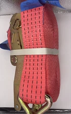 Heavy Duty 2" x 27' Ratchet Strap 5000 Lbs J Hooks ATV UTV Mower Tractor use