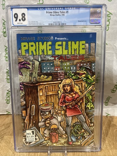 Prime Slime Tales 1 Kevin Eastman Turtles Cover 1986 Mirage Studios 1986 Cgc 9.8