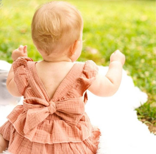 blue dress for baby girl Dream Big Little Co Boho Summer Dream Bodysuit Dress 2T