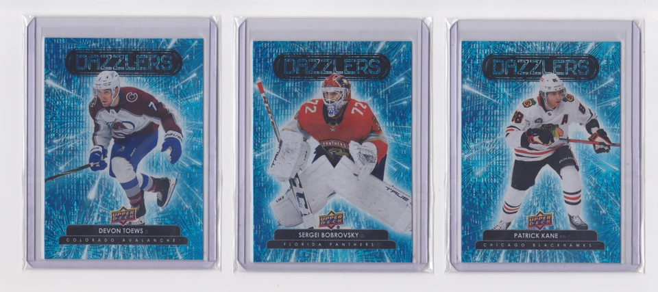 2022-23 UD SERIES 1, 2 & EXTENDED DAZZLERS BLUE PARALLEL - DROP DOWN LIST - Image 3 of 4