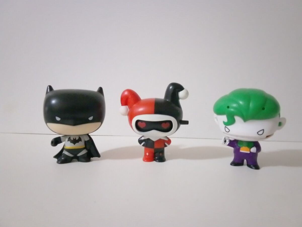 2021 DC Comics JUSTICE LEAGUE CHIBI Toy set of 3 Batman Joker Harley Quinn