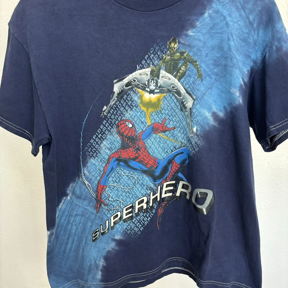 Camiseta De Colección Spider-Man Duende Verde Película Promo Gráfica Azul Juvenil XL Foto 2 de 4