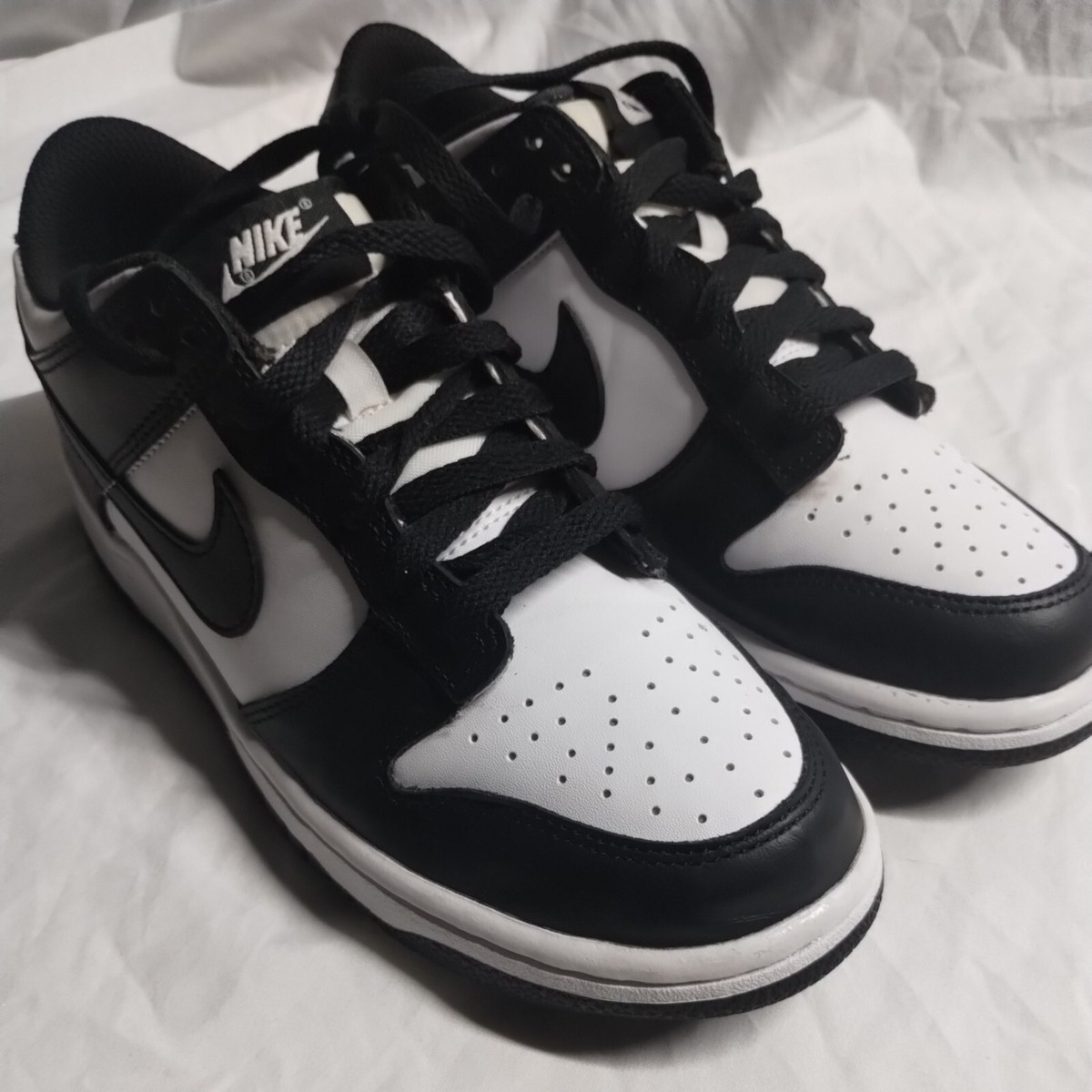 Nike Dunk Low PANDA - Black White (CW1590-100) Youth Size 6Y / Women\'s 7.5 NIB Nike Big Kid main image 2