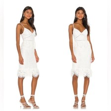 NEW LOVERS  FRIENDS Wanderlust White Lace Midi Dress Size Small