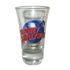 Planet Hollywood Souvenir Tall Shot Glass Manila Philippines