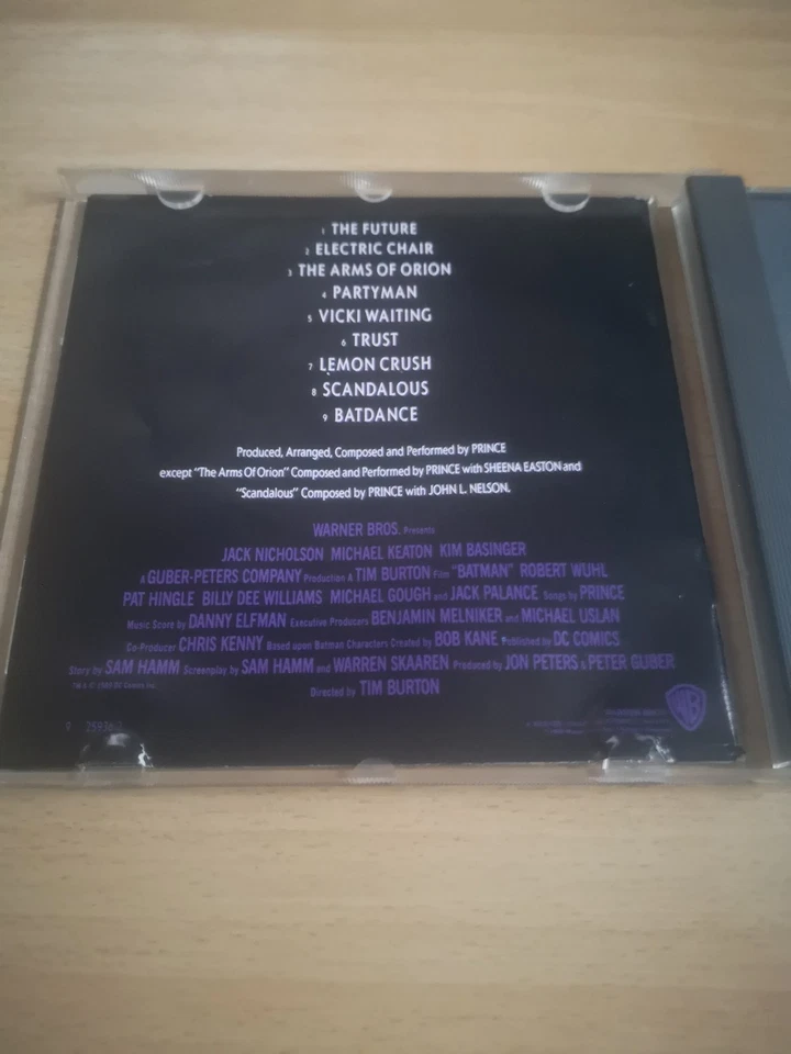 Batman Motion Picture Soundtrack Warner Bros Audio CD 1989 80er Michael Keaton - Bild 4 von 4