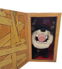 Vintage 1999 Taz with Crate Plush Tasmanian Devil Looney Tunes Original Box