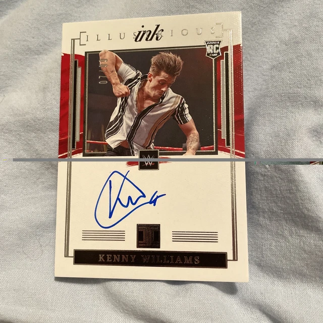 2022 WWE Panini Impeccable KENNY WILLIAMS RC On Card AUTO /99 NXT UK