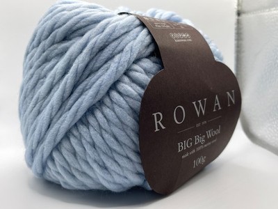 Rowan Big Big Wool 213 China Blue Super Bulky 100% Merino Wool 100gr 44yds
