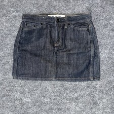 GAP VTG Mini Skirt Size 4 Dark Wash Denim Y2K Coastal Cowgirl Western Prep