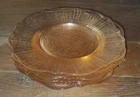 Vintage Macbeth Evans American Sweetheart Pink Depression Dessert Plates Platter