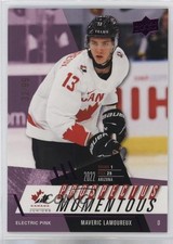 2024 Upper Deck Team Canada Juniors Electric Pink 32/99 Maveric Lamoureux 13og