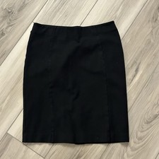 Ann Taylor Black Pencil Skirt Size 4 Petite Classic Career Office