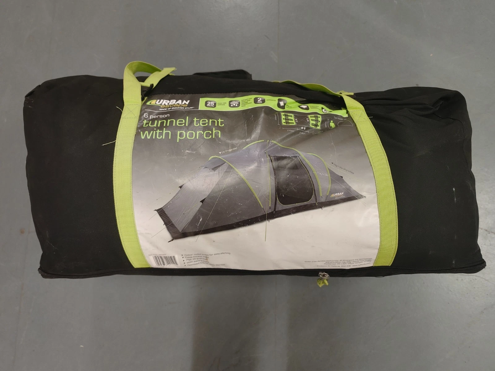Urban Escape 6 Person Tunnel Tent - Free Delivery