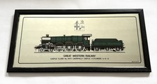 Vintage GWR Picture Mirror Castle Class No 4043 Caerphilly Castle