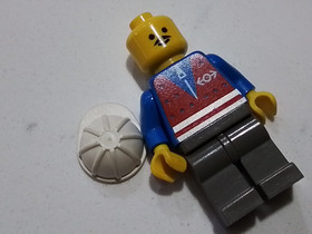 LEGO Red Vest and Zipper Moustache Train Worker Minifigure 4553 trn055