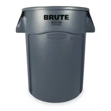 Rubbermaid Commercial Fg265500gray Brute Trash Can, Round, 55 Gal Capacity, 26