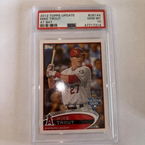 2012 Topps Update Series All-Star Mike Trout #US144 Base PSA 10 Angels