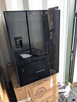 RUSSELL HOBBS RH20WC201MR Wine Cooler - Black & Silver *Door Hinge Broken*