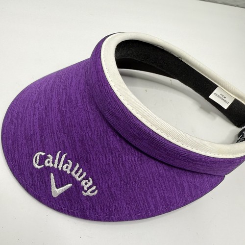 Cappello donna visiera CALLAWAY GOLF berretto clip barra viola logo ricamato - Foto 3 di 11