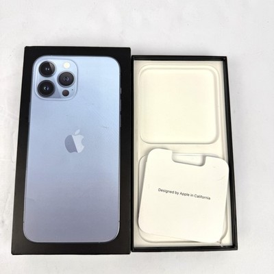 Apple IPhone 13 Pro Max Sierra Blue 256GB Box MLF93LL/A Empty Box Only