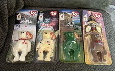 RARE McDonalds TY Teenie Beanie Baby International Bears - Set of 4 - RETIRED