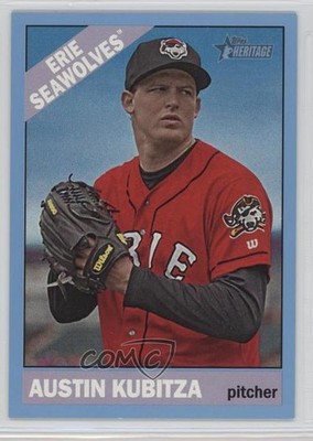 2015 Topps Heritage Minor League Edition Blue Border Austin Kubitza #104 3j2