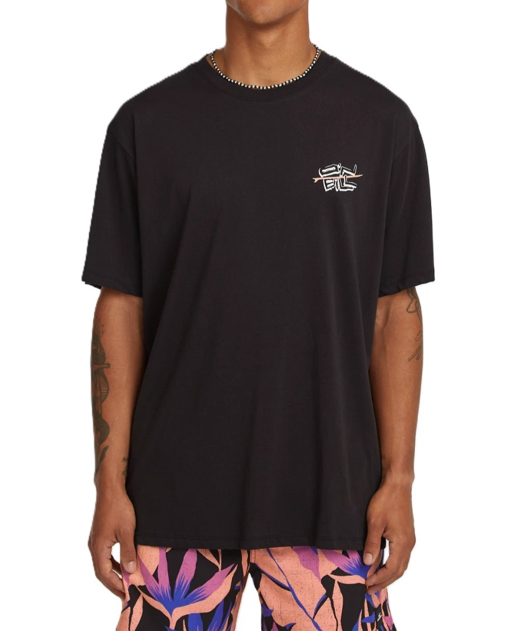O'NEILL MENS T SHIRT.NEW RETRO BACK PRINT BLACK COTTON SHORT SLEEVED TOP TEE S26