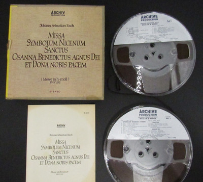 Bach Missa Symbolum Nicenum Sanctus Messe In H-Moll Benedictus Reel Tape (Video)