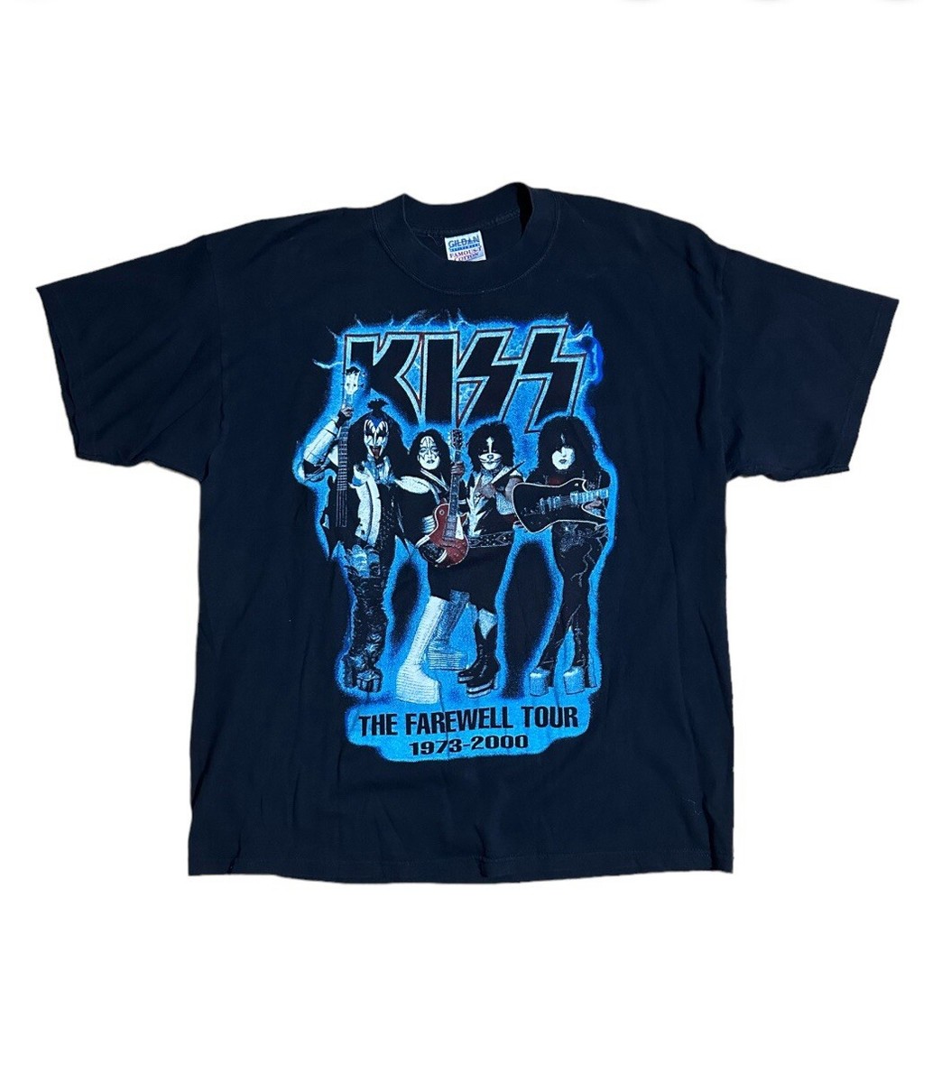 Vintage 2000 KISS The Farewell World Tour Concert T Shirt XL Metal 