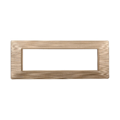 Placca Per Interruttori Vimar Plana - 3 Moduli, Colore Bronzo Satinato, Compatibile Originale - Foto 8