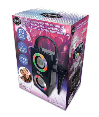 Lexibook Iparty - Tragbarer Bluetooth-Lichtlautsprecher Mit Mikrofon, Stereoa...