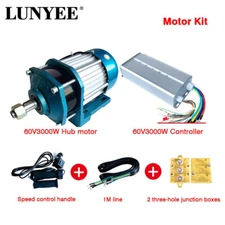 60V3000W Tricycle Motor Gear BLDC Hub Motor Electric Motorcycle e bike DIY Kit