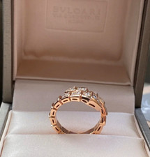 BVLGARI SERPENTI VIPER ring in 18K rose gold ...