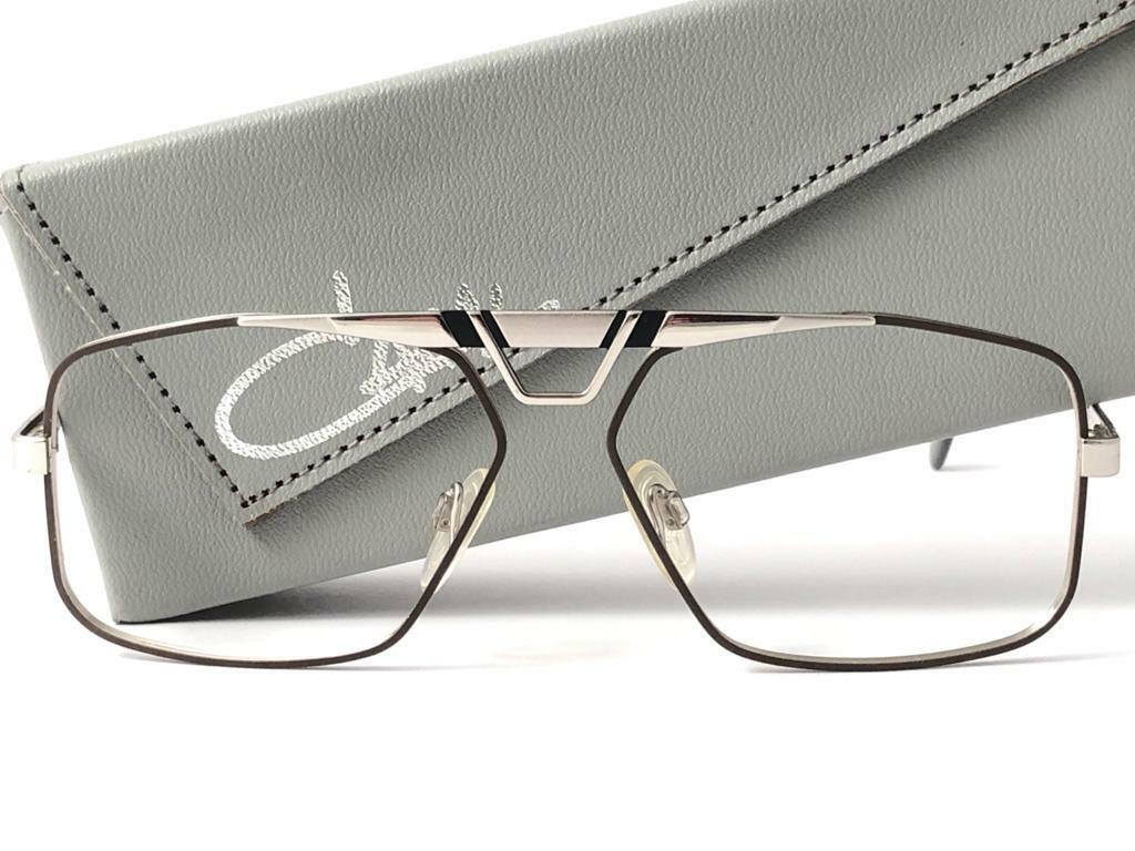 NEW VINTAGE CAZAL MOD 735 BLACK & SILVER RX 1980'S W. GERMANY