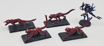 Warp Beasts with Beastmaster Dark Eldar Drukhari Warhammer 40K 3rd Edition 1998-