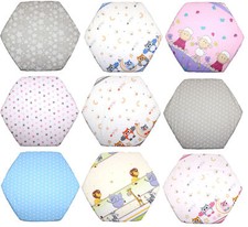 Spannbettlaken f&uuml;r Baby Kinder 6-eck Laufgitter Matratze 105x120cm  Baumwolle